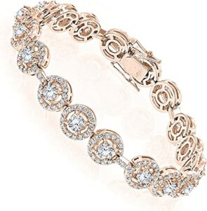Luxurman Ladies Designer Jewelry 18K Gold